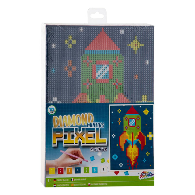 Malarstwo diamentów, piksel po Canvas - rakieta