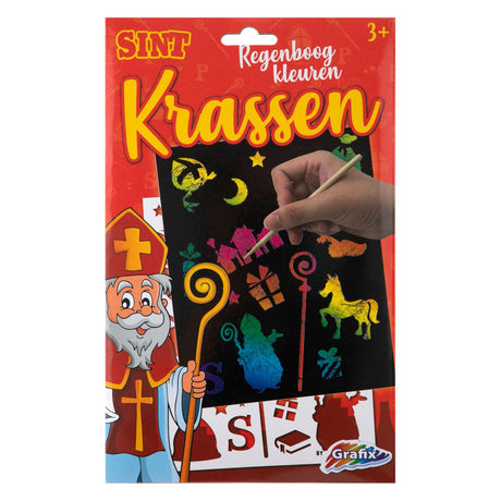 Grafix Sinterklaas rysuje kolory tęczy