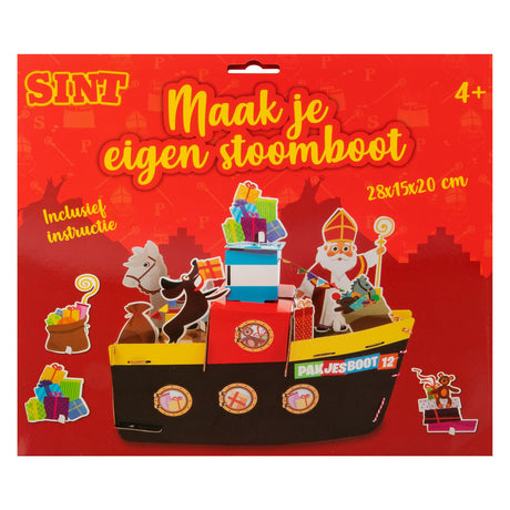 Zestaw do rękodzieła Grafix Sinterklaas — zbuduj własny parowiec