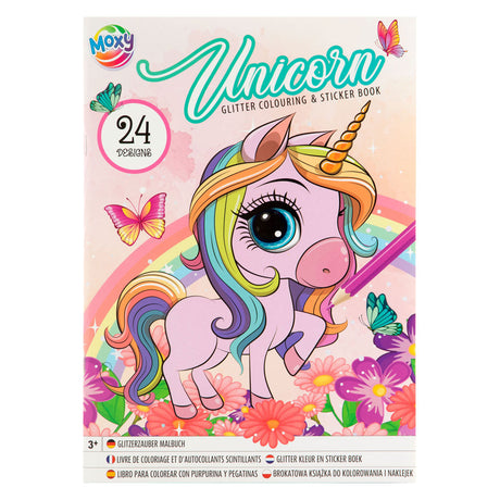 Kreatywna grupa rzemieślnicza Glitter Color and Sticker Book Sunicorn Mermaid
