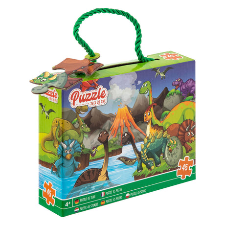 Kreatywna grupa rzemieślnicza Puzzle Dinosaurus, 45st.