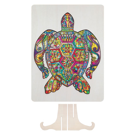 Kreatywna grupa rzemieślnicza Wooden Jigsaw Turtle, 130st.