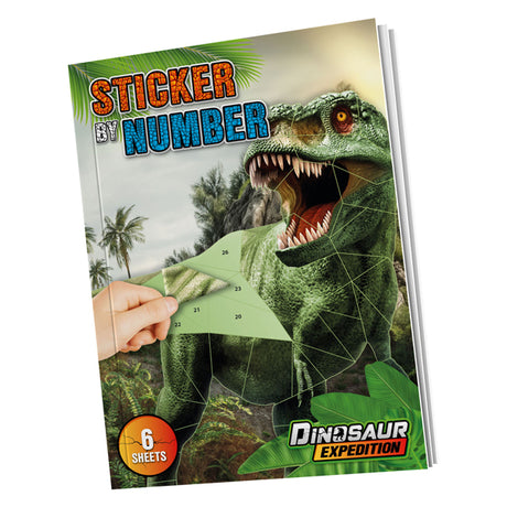 Naklejka Grafix według numeru dino a4 6 wzorów