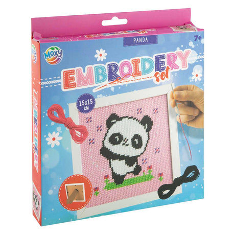 Zestaw do haftowania Moxy w ramce 15x15cm