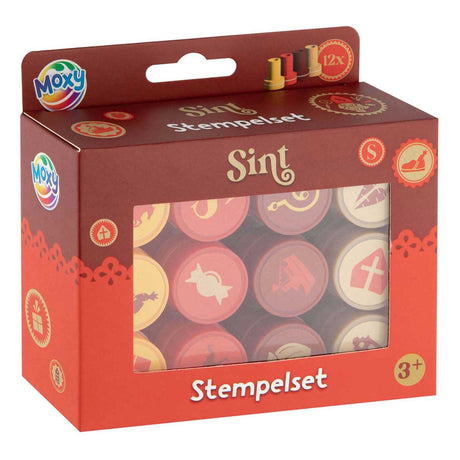 Grupa kreatywna Sinterklaas pieczątki samotuszujące - 12 szt.
