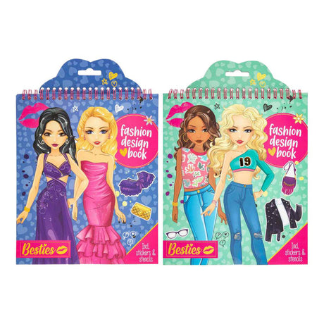 Creative craft group besties fashion designer boek neon - 20 vellen