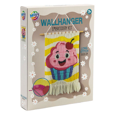 Moxy wandhanger borduurset lange steek