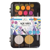 Creative craft group nassau aquarel verfset met palet - 36 kleuren