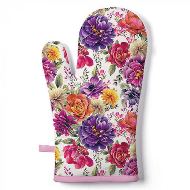 Rękawica kuchenna Ambiente Anne biała 18x20cm bawełniana