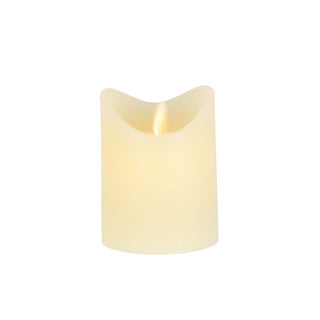 Świeca codzienna LED do domu 7,5x10 cm kremowa | 4 sztuki