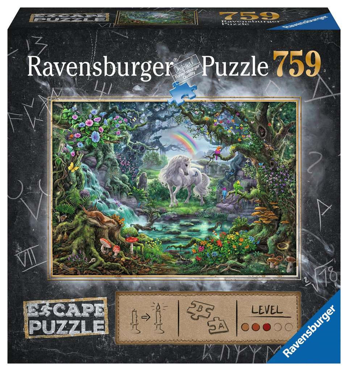 Puzzle Ravensburger escape 9 jednorożców 759 elementów
