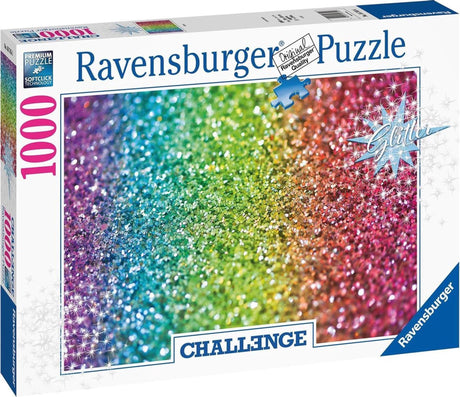 Puzzle brokatowe Ravensburger - układanka - wyzwanie 1000 elementów