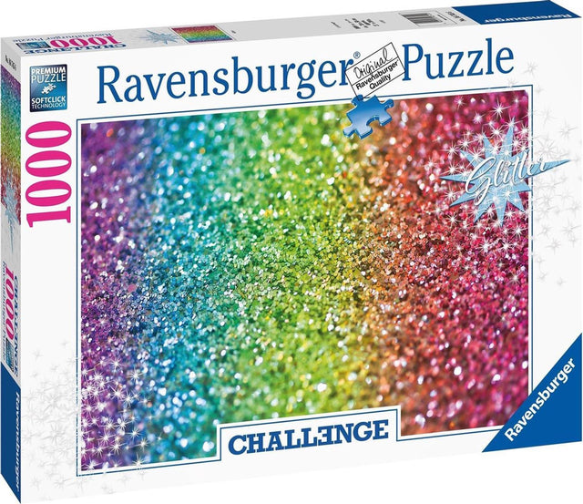 Puzzle brokatowe Ravensburger - układanka - wyzwanie 1000 elementów