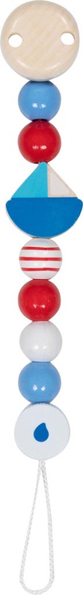 Łańcuszek do smoczka Goki - łódka - l21cm - drewno