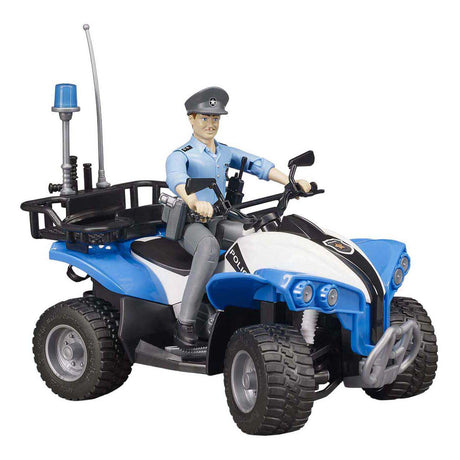 Kwadrat policyjny Bruder z policjantką i ausstem.