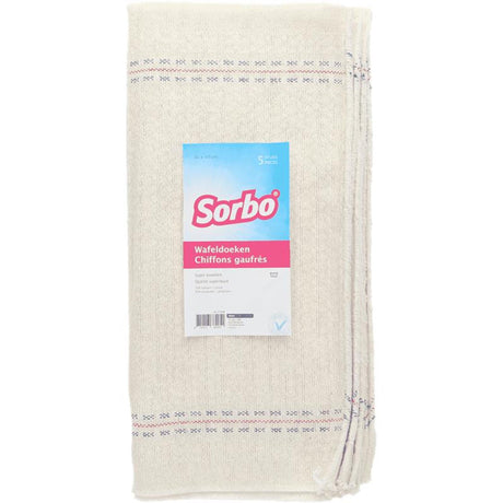 Ściereczki waflowe Sorbo 40x40cm, opakowanie 5 szt