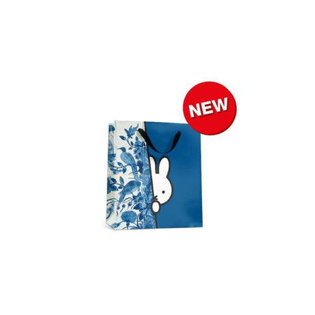 Torba prezentowa Miffy Peekaboo 14x14x6,5cm niebieska