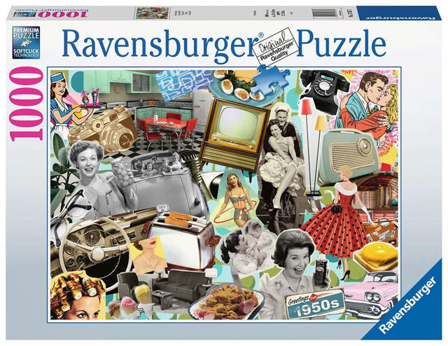 Puzzle Ravensburger Lata 50-te 1000szt
