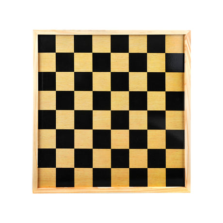 Dwustronna szachownica i warcaby Longfield wykonana z drewna - duża plansza do gry 40 x 40 cm - drewniana plansza do gry w warcaby w szachy - klasyczna gra planszowa - serce anioła