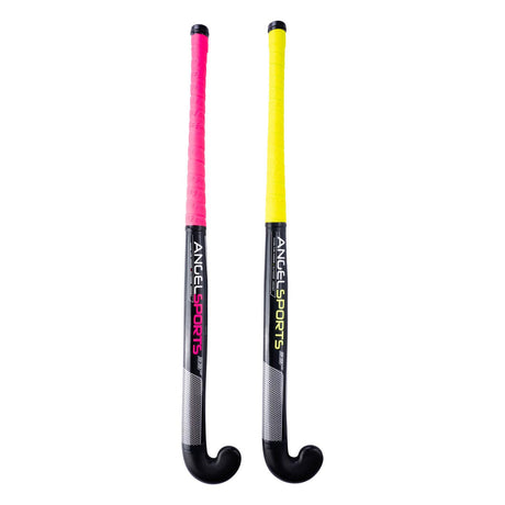 Zestaw hokejowy Angel Sports różowy i żółty 33''