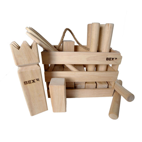 Kubb w drewnianym pudełku