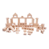 Dorjee zestaw płytek budowlanych, klocków i liter - 84 sztuki.