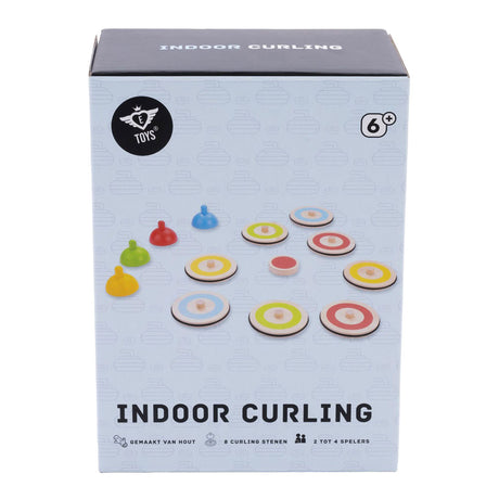 Engelhart houten indoor curling spel - 2 tot 4 spelers