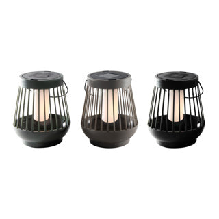Linie latarni płomień 13cmx15cm solar 3 różne | 3 sztuki