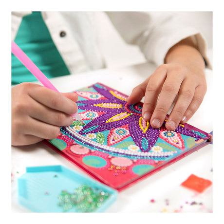 Notatnik diamentowy Totum 079700 wskazówka na prezent - zeszyt do kreatywnego pisania - mandala do malowania diamentami od 6 lat
