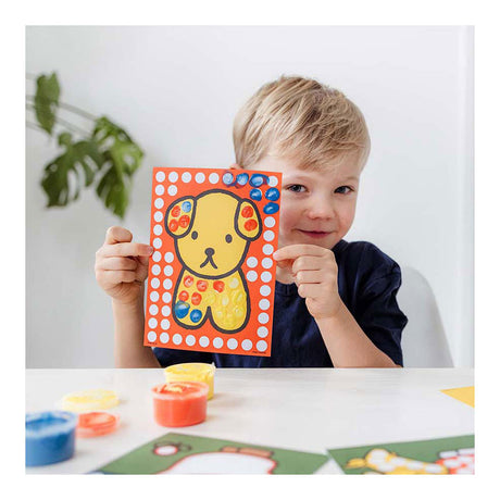 Bambolino Miffy kreatywna farbą palcową - kreatywne tworzenie zabawek młodszy przedszkolak - od 2 lat - wskazówka na prezent junior