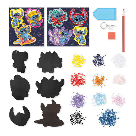 Zestaw do rękodzieła Totum Disney 3 w 1 XL - bransoletki, odlewy gipsowe, magnesy do malowania diamentami i tworzenie breloczków do kluczy - kreatywne zabawki tworzenie prezentów dla chłopców i dziewcząt od 5 lat