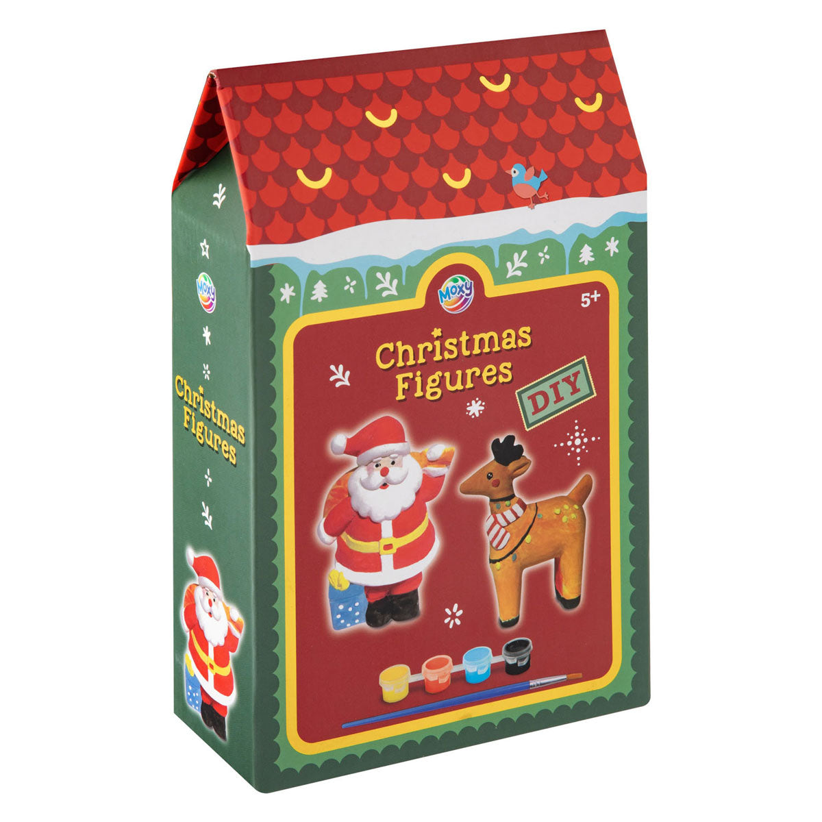 Moxy do samodzielnego malowania figurka świąteczna 7cm, 2 części. 2 tyłki