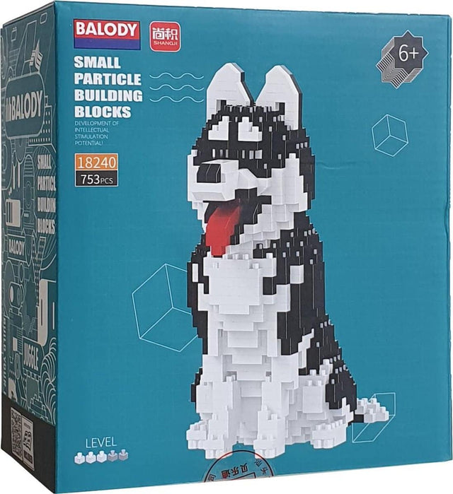 Pies husky Balody z nanoblokami mini klocki lego 753 części