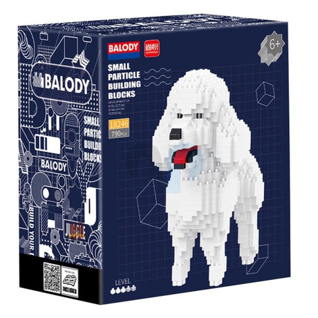 Balody pudel pies z nanoblokami mini lego klocki 790 części