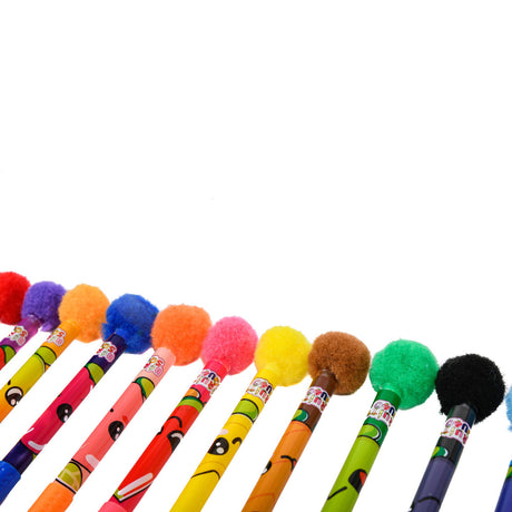 Długopisy żelowe z pomponem Canenco Fruity Squad o zapachu, 12 szt.