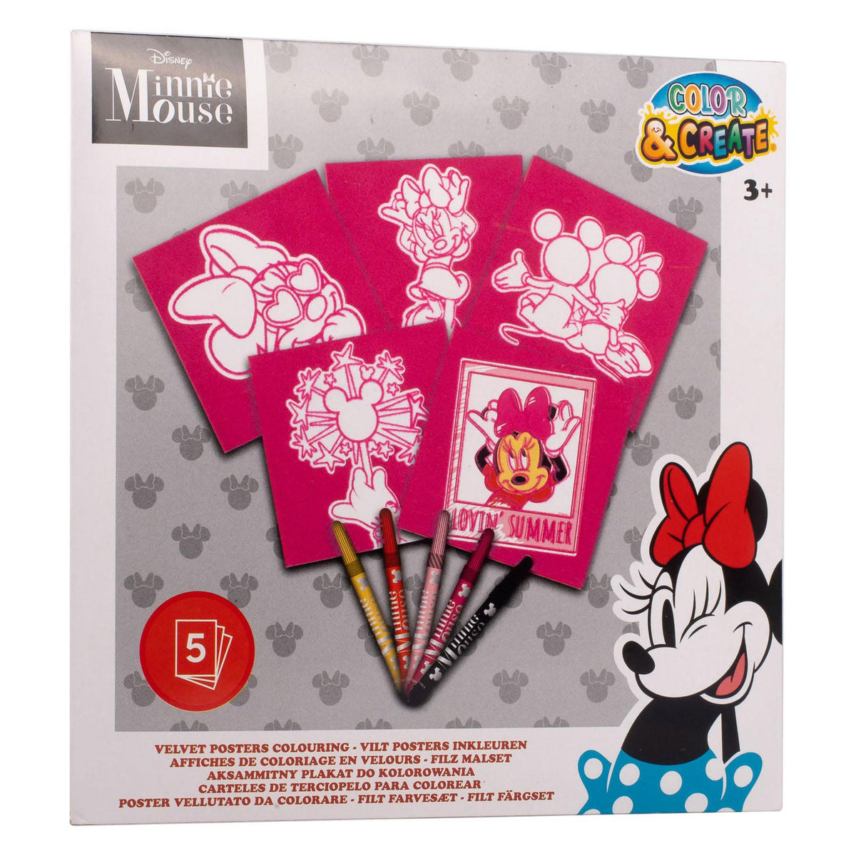 Canenco Minnie poczuł kolory 18x18 cm 5 sztuk