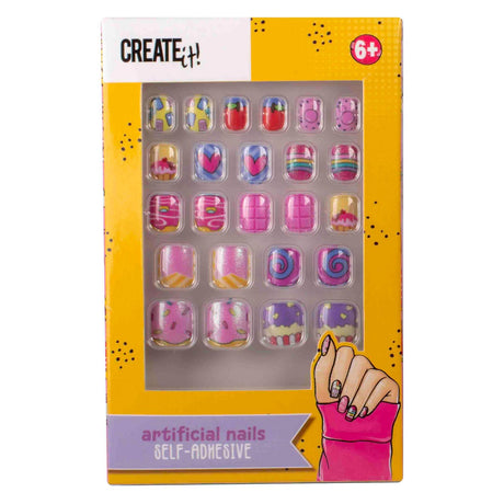 Stwórz to! Candy Explosion sztuczne paznokcie samoprzylepne