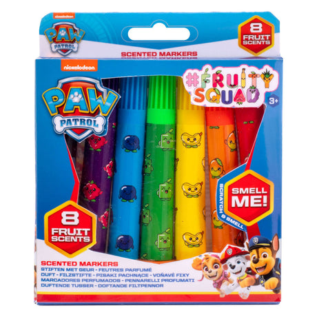 Canenco Fruity Squad Mini markery z zapachem Paw Patrol, 12 szt.