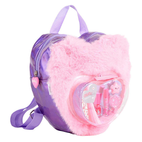 Canenco stwórz to! zestaw do makijażu w puszystym plecaku Love Pink