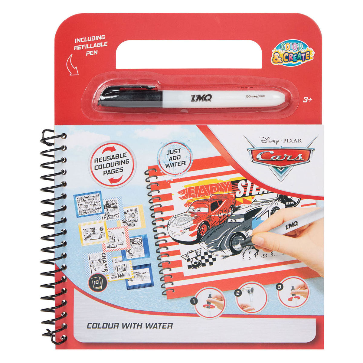 Canenco disney cars kleuren met water