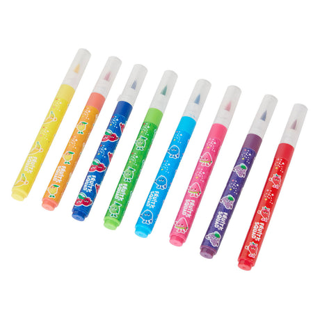 Canenco fruity squad brush tip markers met geur - 8st.