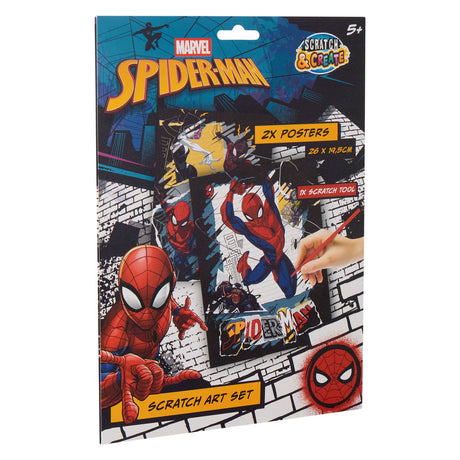 Canenco spiderman kraskunst poster 29x15cm - 2st.