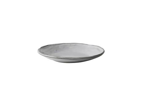 Talerz organiczny z różą holenderską ø17cm jasnoszary, pudełko 4 sztuki