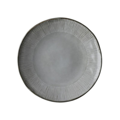 Talerz organiczny z róży holenderskiej ã˜21,5 cm jasnoszary, pudełko 4 sztuki