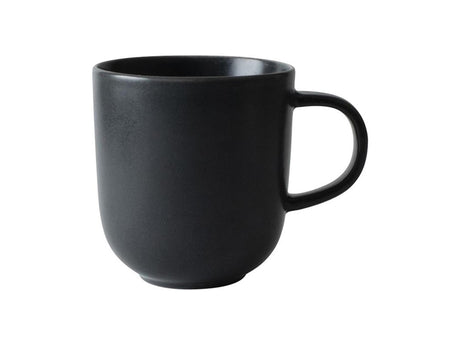 Aksamitny kubek w kolorze holenderskiej róży 390 ml matowej czarnej porcelany 4 sztuki