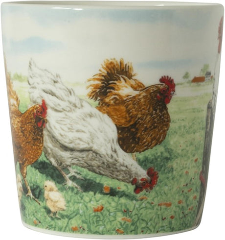 Wiebe van der Zee Wiebe's Farm mini kubek z kurczakiem 230 ml, pudełko zawierające 6 sztuk porcelany