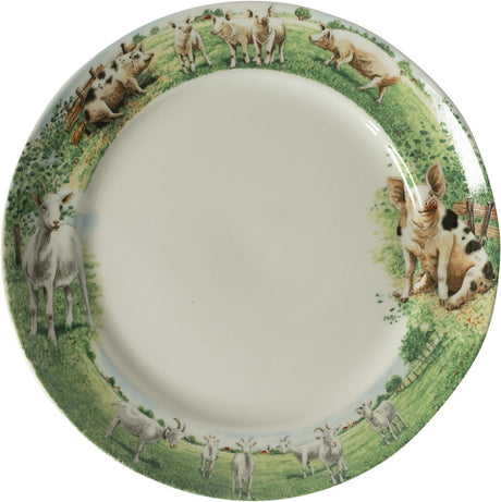 Wiebe van der Zee Talerz farmy Wiebe's koza-świnia ø25cm 6 szt