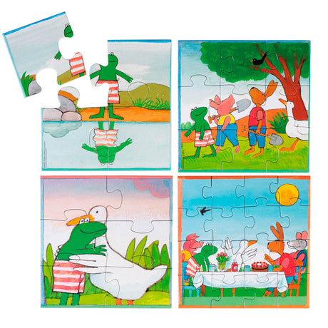 Puzzle żaba Bambolino 4 w 1. 3+