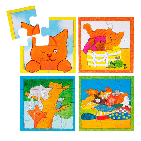 Bambolino dikkie dik puzzle 4 w 1. konfetti 3+