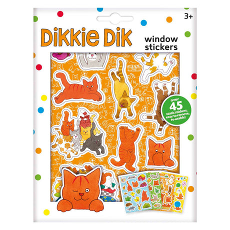 Bambolino zabawki dikkie dik naklejki na okno, 45 szt.